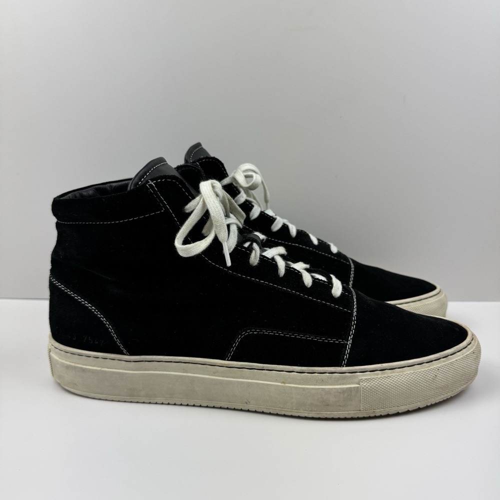 Common Projects High Top Suede Mid Cap Toe Skate Sneakers EU 43 US 10